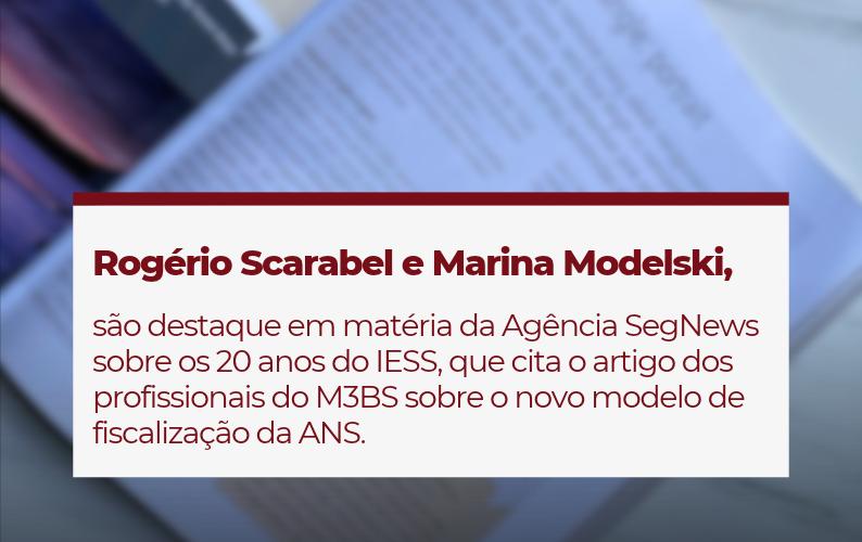 Rogério Scarabel e Marina Modelski são destaque em matéria sobre os 20 anos do IESS
